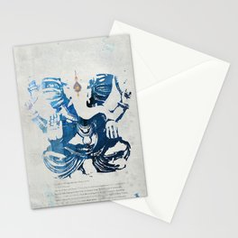 GANESHA indigo Stationery Cards