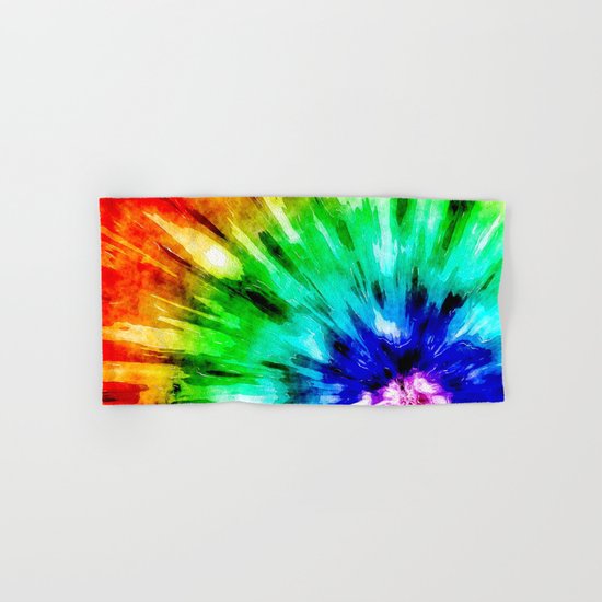 Tie Dye Meets Watercolor Hand & Bath Towel