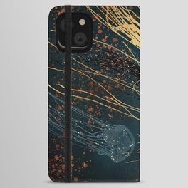 Metallic Jellyfish iPhone Wallet Case