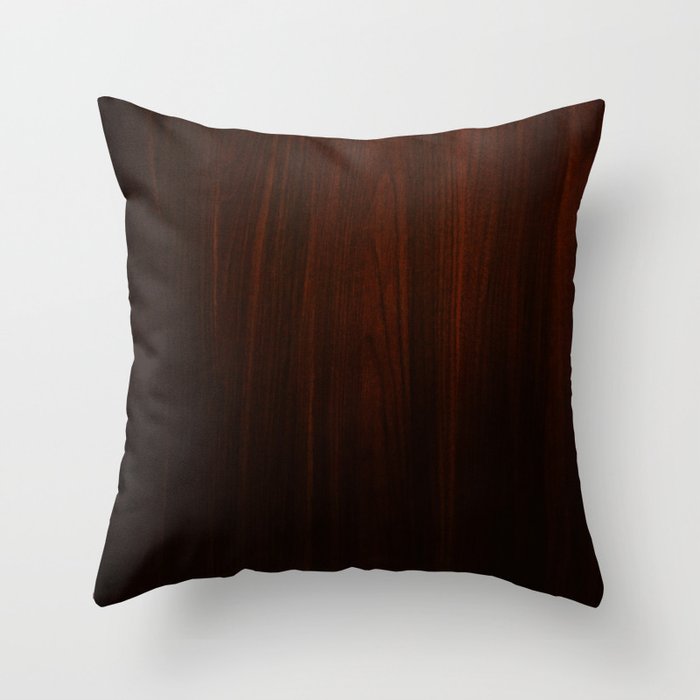 Wooden case Throw Pillow