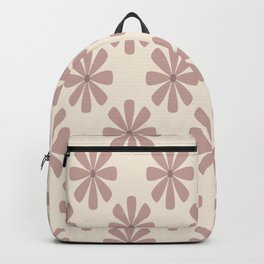 Scandinavian Pink Flower Pattern  Backpack