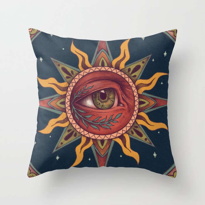 Visionary Sun Throw Pillow