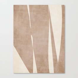 Light Brown Modern Minimalist Abstract Canvas Print