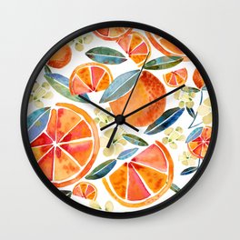 Juicy Oranges Wall Clock