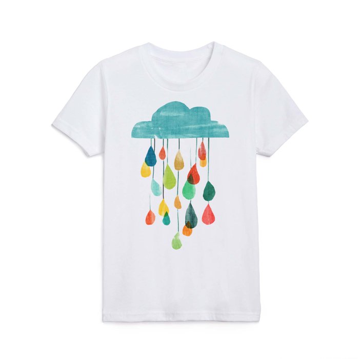 cloudy with a chance of rainbow Kids T Shirt