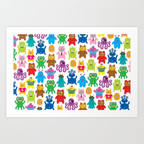 Monsters and Aliens Art Print