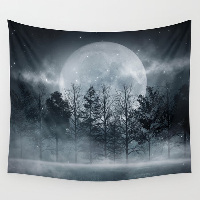Dark new arrivals forest tapestry