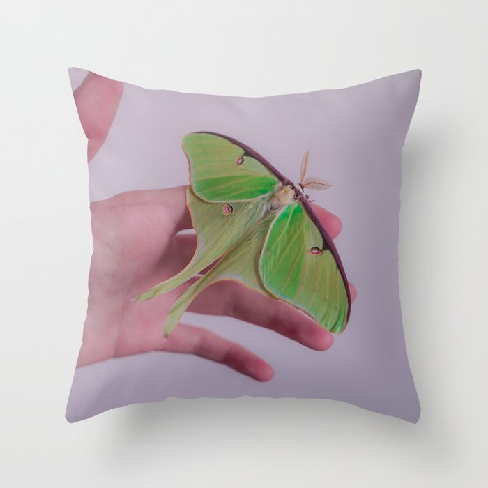 Luna Moths Throw Pillow