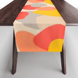 Fragments - abstract pattern in warm colors Table Runner