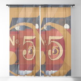 Charled Demuth The Figure 5 in Gold Sheer Curtain