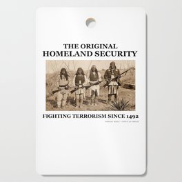 Homeland Security fighting terrorism since 1492 Cutting Board