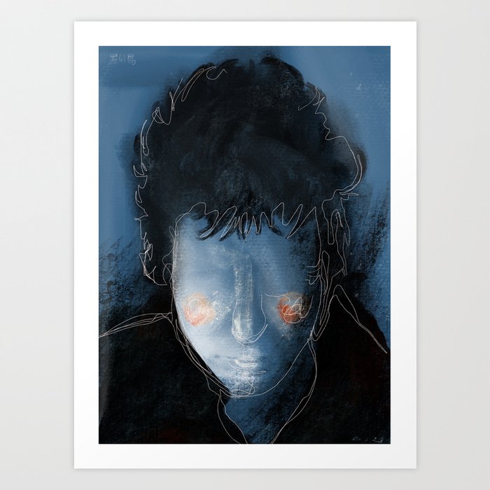 Bob Dylan Portrait Art Print By Labrownie Society6