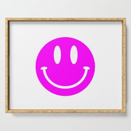 Pink smiley Serving Tray