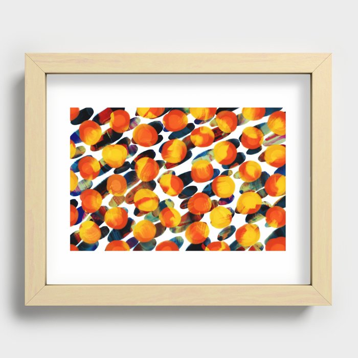 Abstract Spots Recessed Framed Print