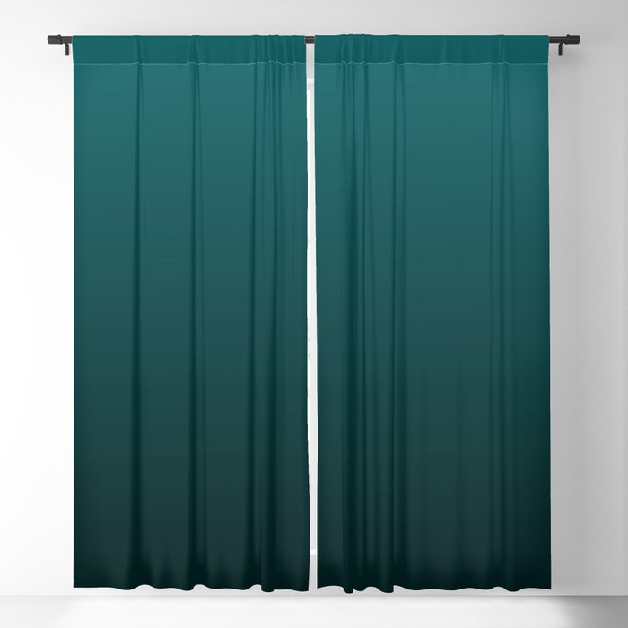 Gradient Collection - Deep Teal Turquoise - Accent Color Decor - Lowest Price On Site Blackout Curtain