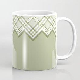 Sage green plaid tartan pattern Coffee Mug