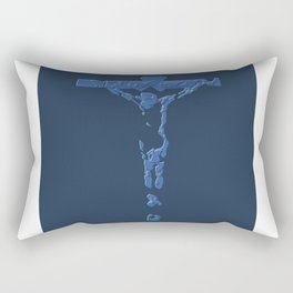 Blue crucifix Rectangular Pillow