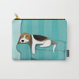 Happy Couch Beagle | Cute Sleeping Dog Carry-All Pouch