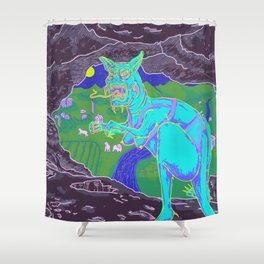 EL CHUPACABRA Shower Curtain