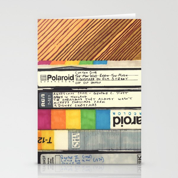 VHS & Wooden Wall Stationery Cards