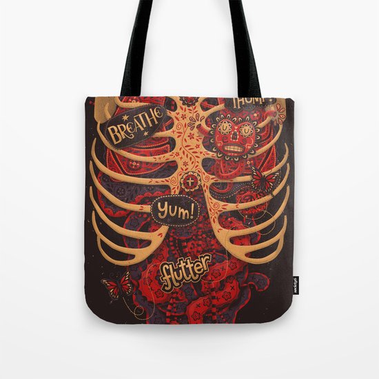 Anatomical Study - Day of the Dead Style Tote Bag