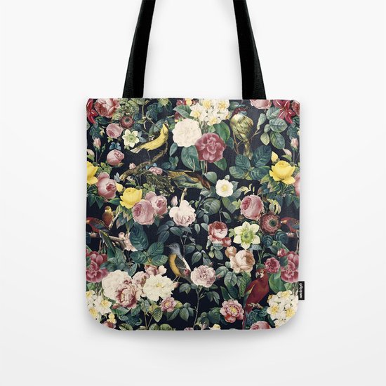 Floral and Birds IV Tote Bag