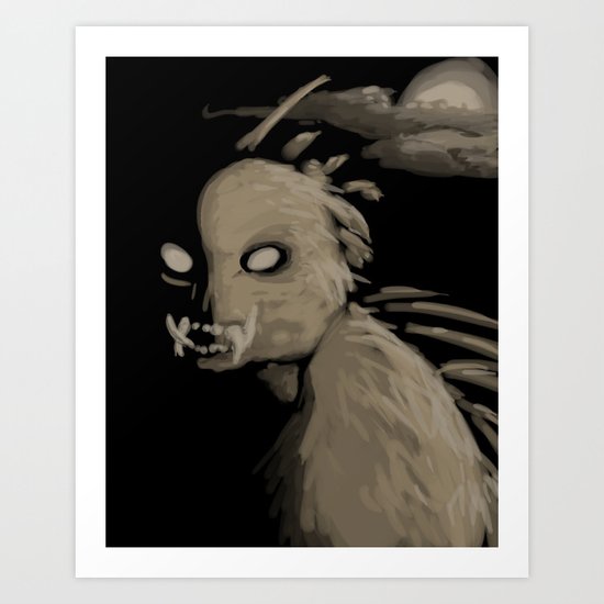 Chupacabra Boy Art Print