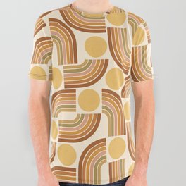 Abstraction_RAINBOW_SUNNY_PATTERN_LOVE_POP_ART_0524A All Over Graphic Tee