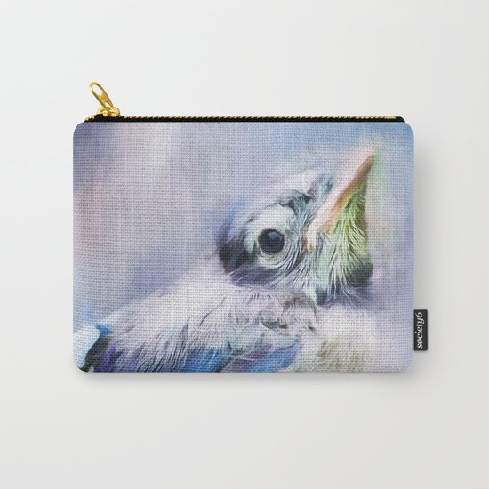Baby Blue Jay Carry-All Pouch