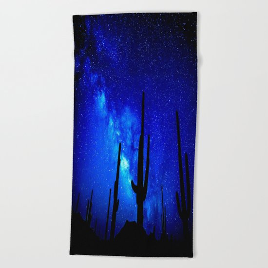 The Milky Way Blue Beach Towel