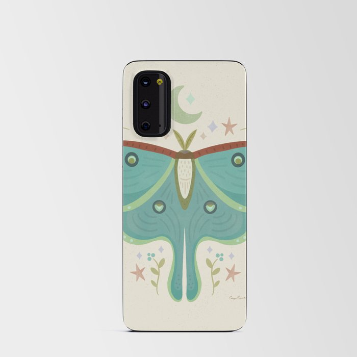 Luna Moth with Moon and Stars Android Card Case