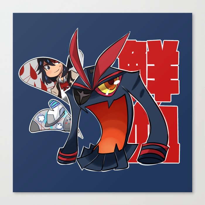 Get Wallpaper Kill La Kill Kamui Senketsu Canvas Print By Lulupiccasa Society6 For iPhone