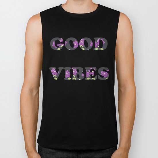FLOWERS PATTERN Biker Tank