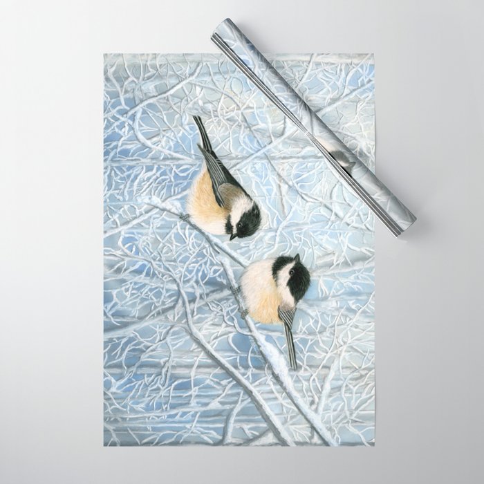 Chickadees Wrapping Paper