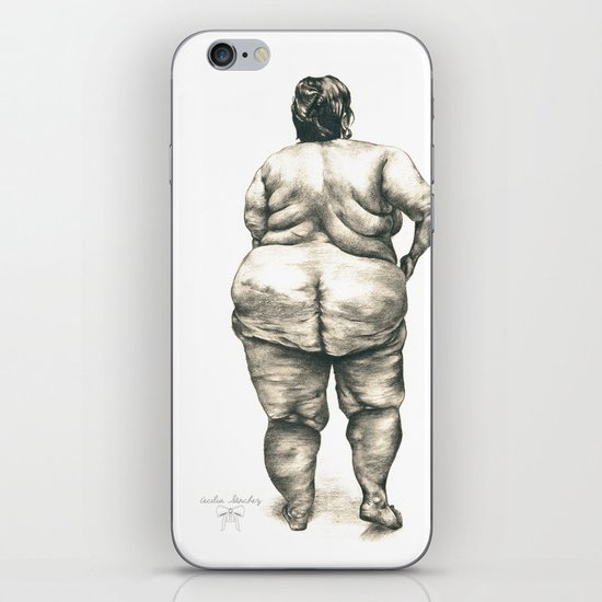mujer en la ducha iPhone Skin