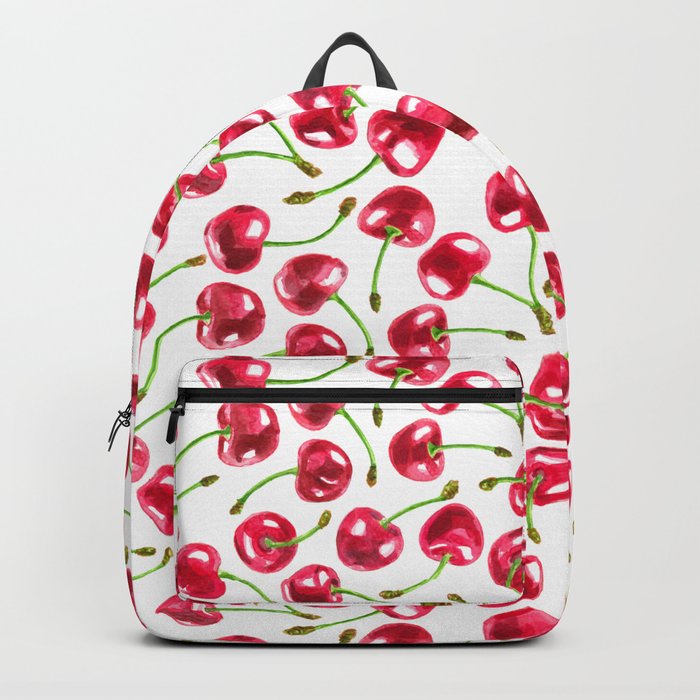 Watercolor cherries pattern  Backpack