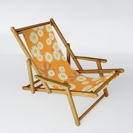 retro daisy pattern 2 Sling Chair