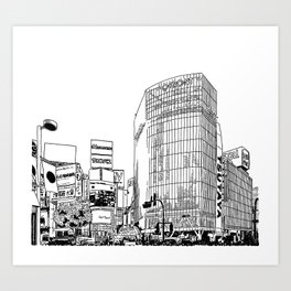 Tokyo - Shibuya Art Print