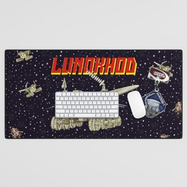 Gagarin space art [Sovietwave] — Lunokhod Desk Mat