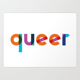 Queer design LGBTIQ community Art Print