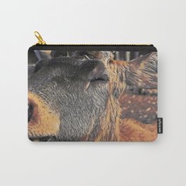 Sad deer please take care if your animals Carry-All Pouch | Love, Graphic, Miscellaneous, Inspire, Saveanimals, Abstract, Motivation, Motivated, Inspirational, Bad 