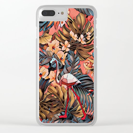 Flamingo Clear iPhone Case