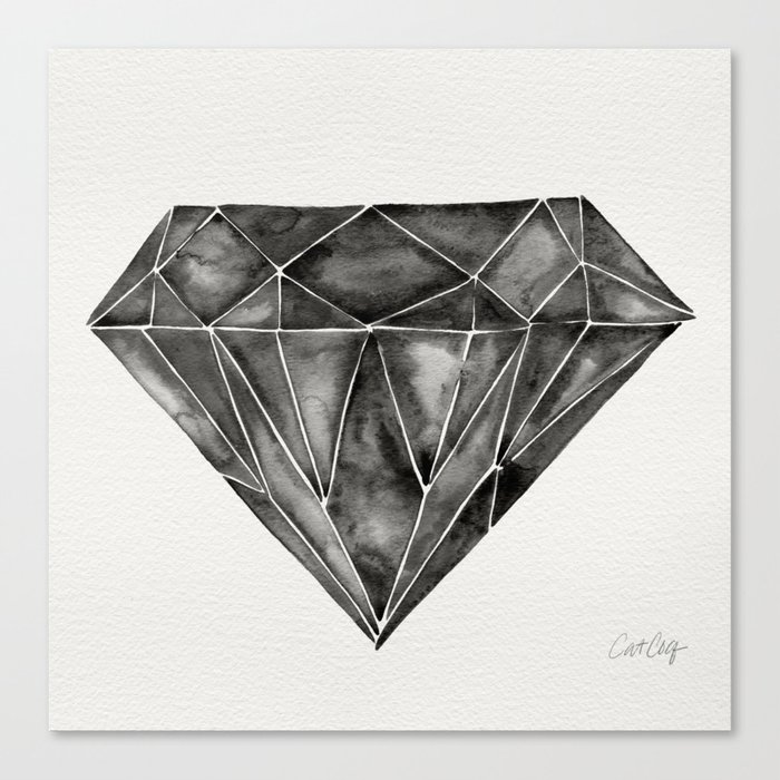 Black Diamond Canvas Print