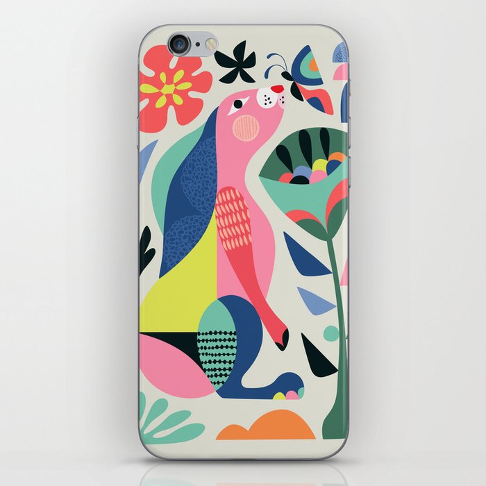 Floral Bunny iPhone Skin