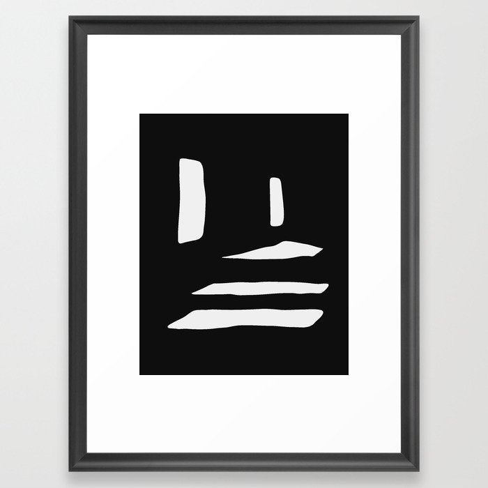 Black abstract #6 Steps to Light Gerahmter Kunstdruck | Graphic-design, Abstrakt, Black-and-white, Schwarz-weiß, Black, White, Black-white, Black-abstract, Black-modern, Black-minimal