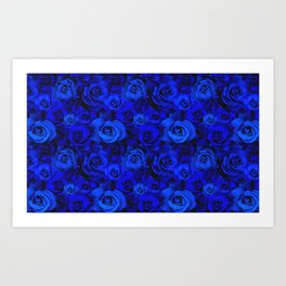 Blue Roses Art Print