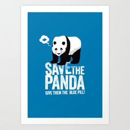 Save the Panda Art Print