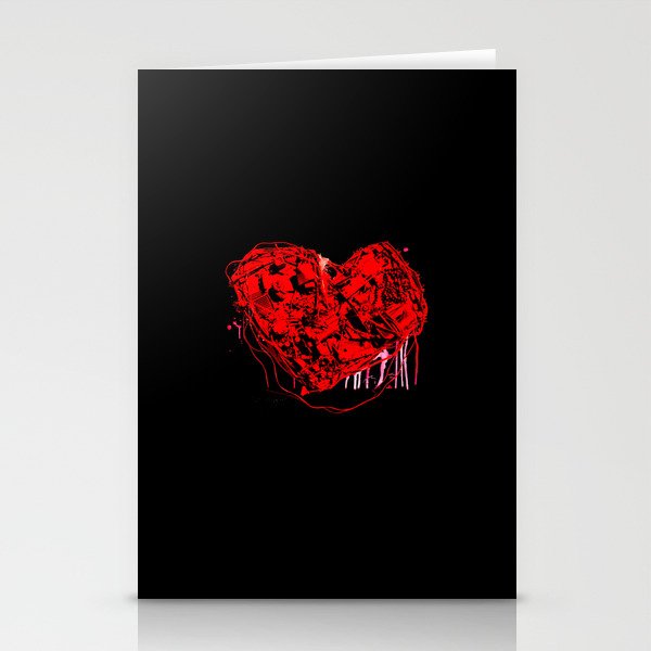 My Heart (all bloody, with like blood and stuff) Stationery Cards