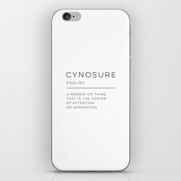 Cynosure Definition iPhone Skin