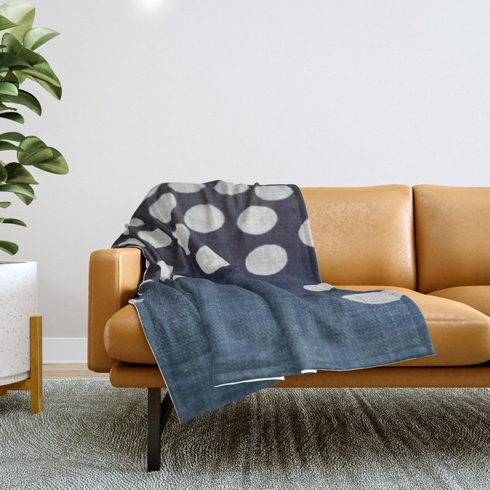 Indigo throw blanket sales